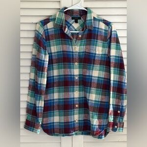 J. Crew classic thick flannel size 4